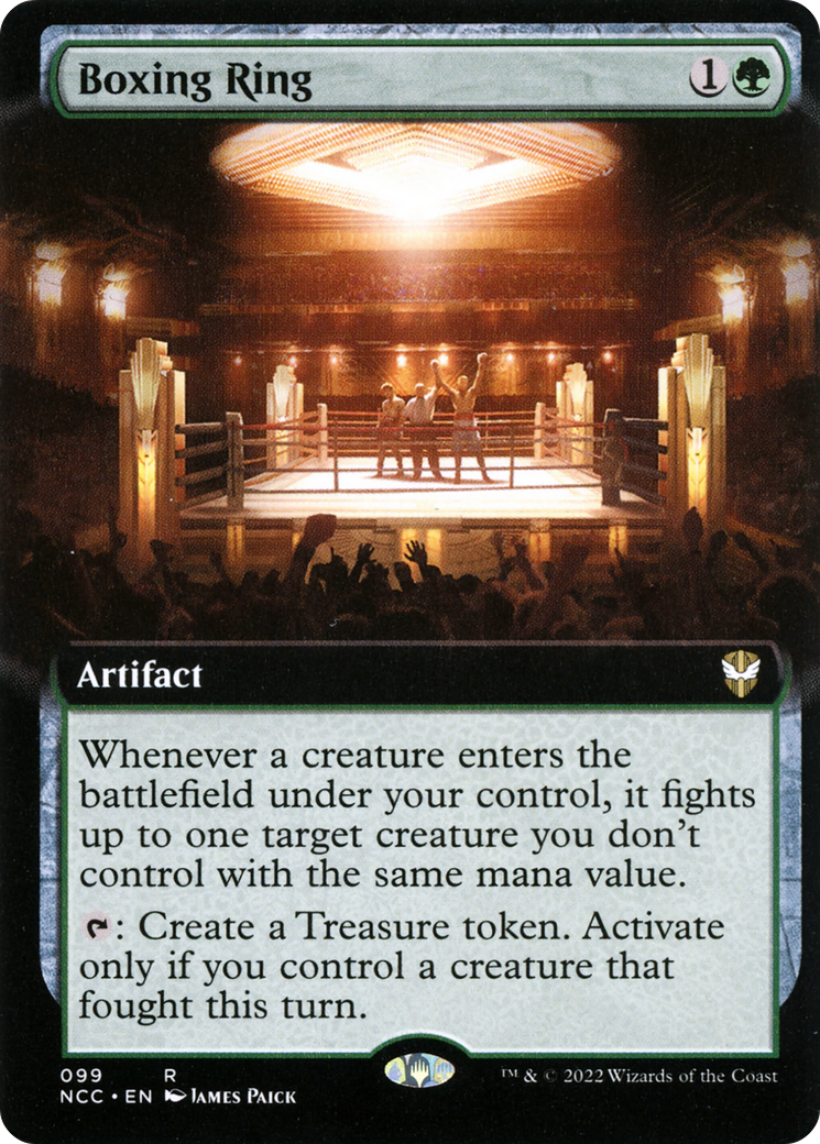 Boxing Ring (Extended Art) (NCC-099) - New Capenna Commander: (Extended Art) Foil