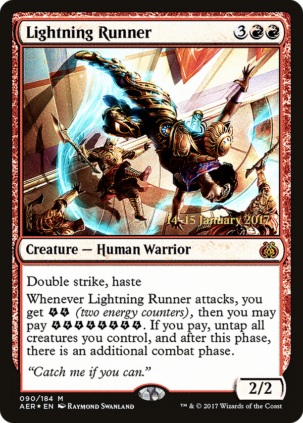 Lightning Runner (PRE-090) - Aether Revolt Promos Foil
