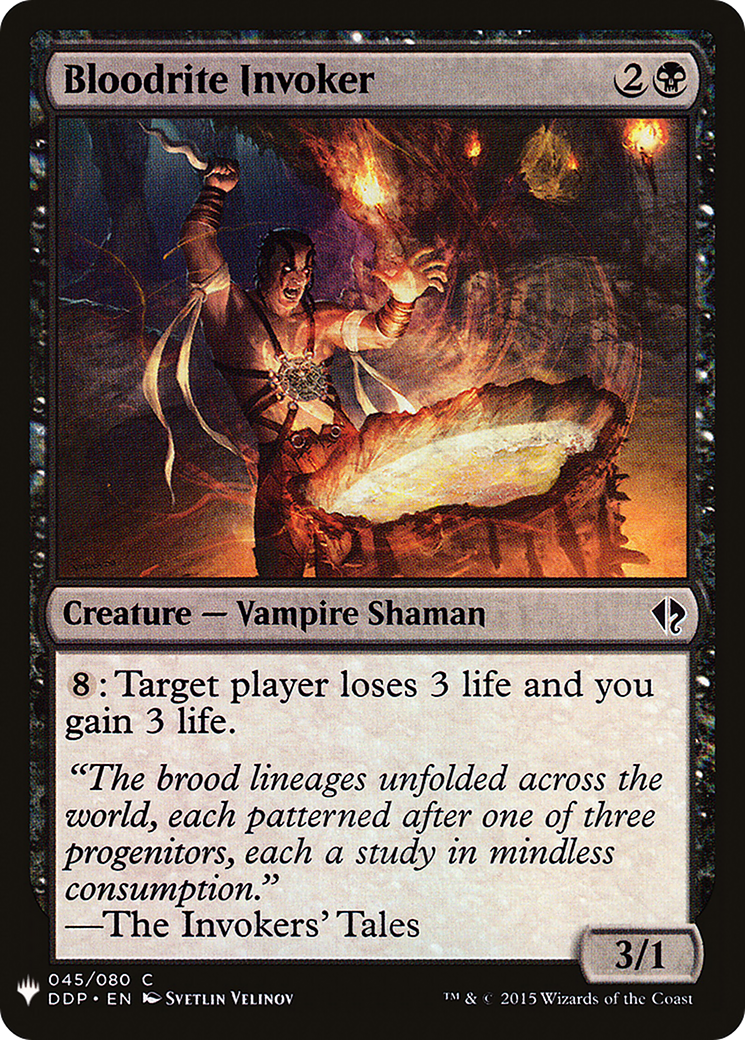 Bloodrite Invoker (LIST-045) - The List