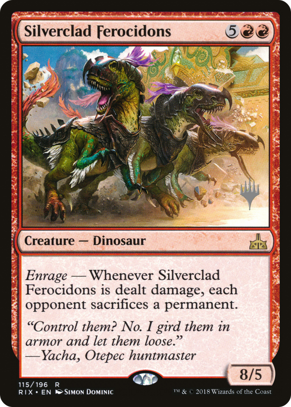 Silverclad Ferocidons (PPM20-115) - Rivals of Ixalan Promos