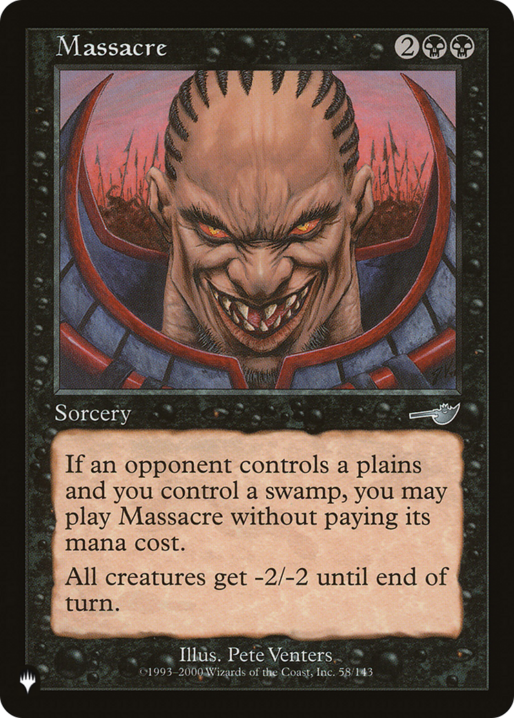 Massacre (LIST-58/143) - The List