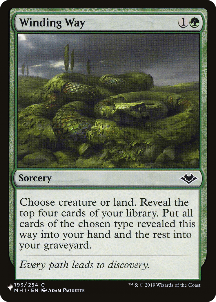 Winding Way (LIST-193/254) - The List