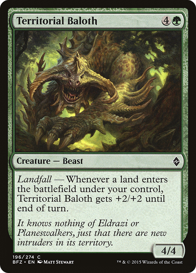 Territorial Baloth (BFZ-196) - Battle for Zendikar Foil