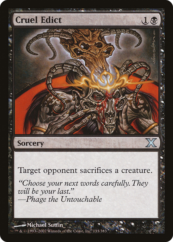 Cruel Edict (10E-133) - Tenth Edition