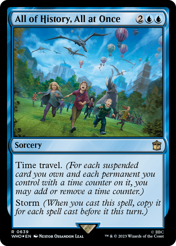 All of History, All at Once (Surge Foil) (WHO-639) - Doctor Who Foil