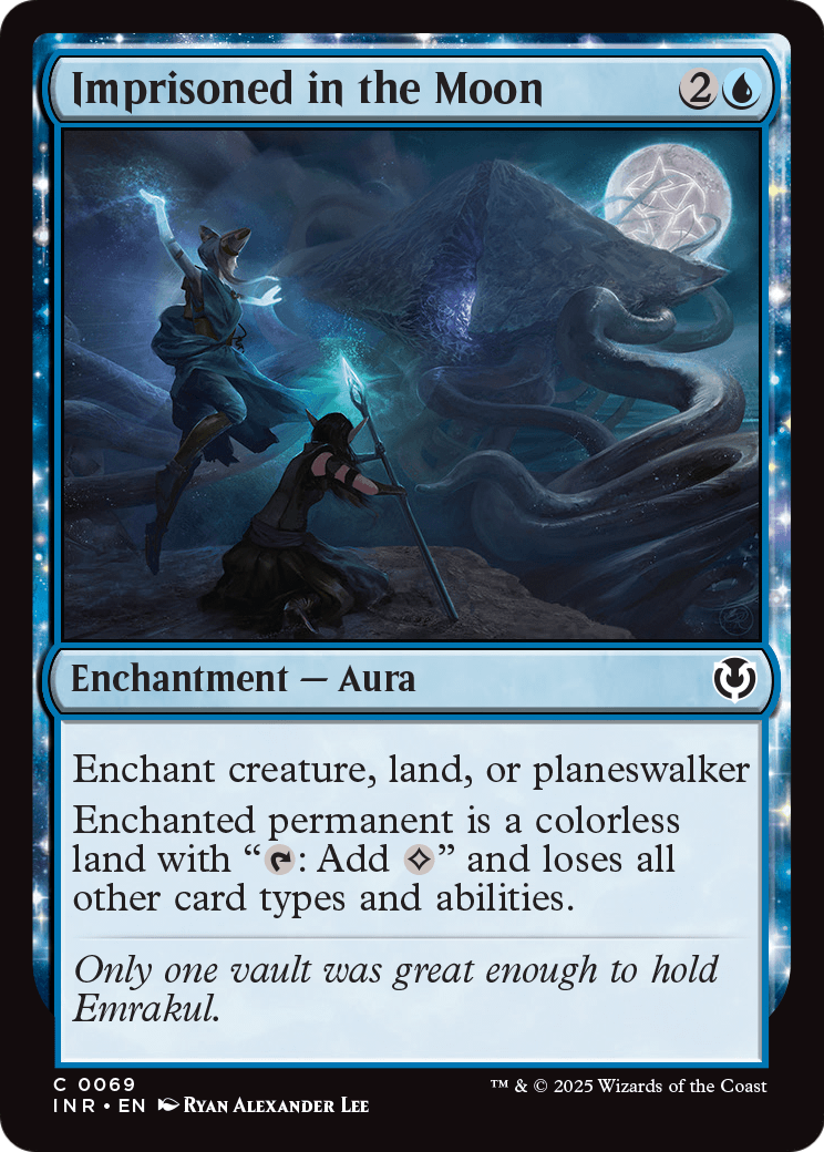 Imprisoned in the Moon (INR-069) - Innistrad Remastered: (enchantment)