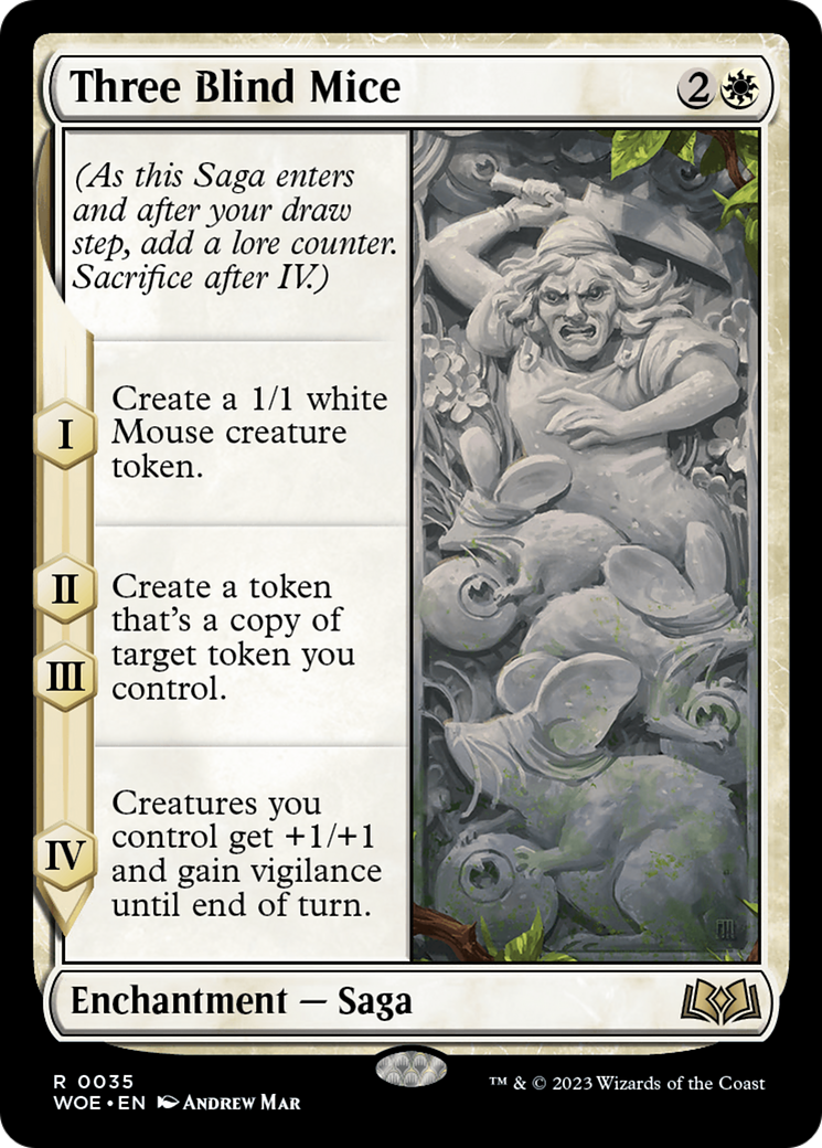 Three Blind Mice (WOE-035) - Wilds of Eldraine Foil