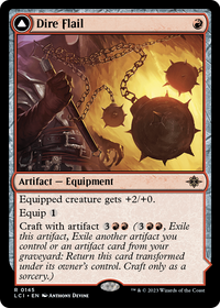 Dire Flail (LCI-145) - The Lost Caverns of Ixalan Foil