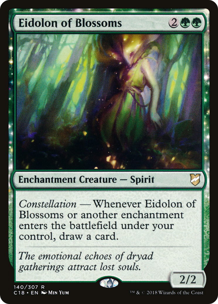 Eidolon of Blossoms (C18-140) - Commander 2018: (enchantment)