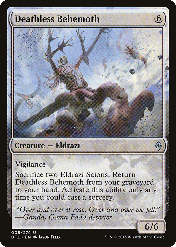 Deathless Behemoth (BFZ-005) - Battle for Zendikar