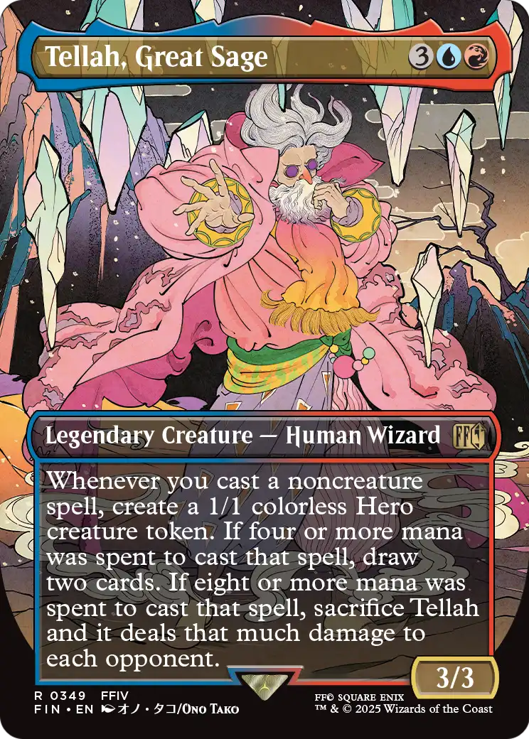 Tellah, Great Sage (Borderless) (FIN-349) - FINAL FANTASY Foil