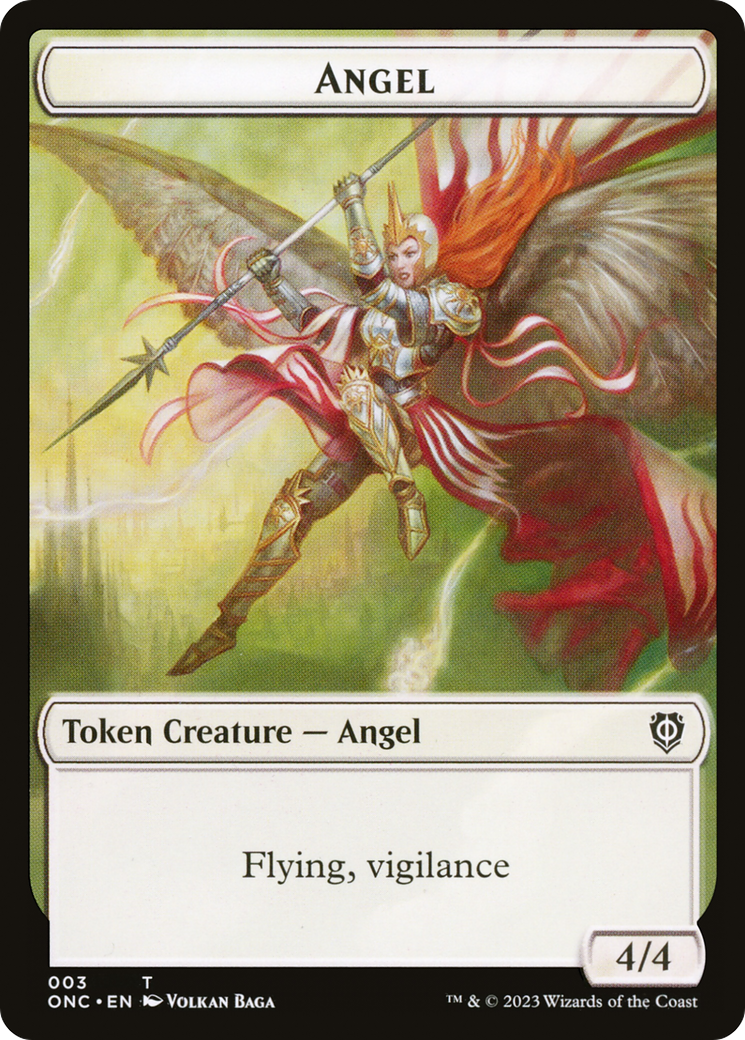 Angel (TONC-003) - Phyrexia: All Will Be One Commander Tokens