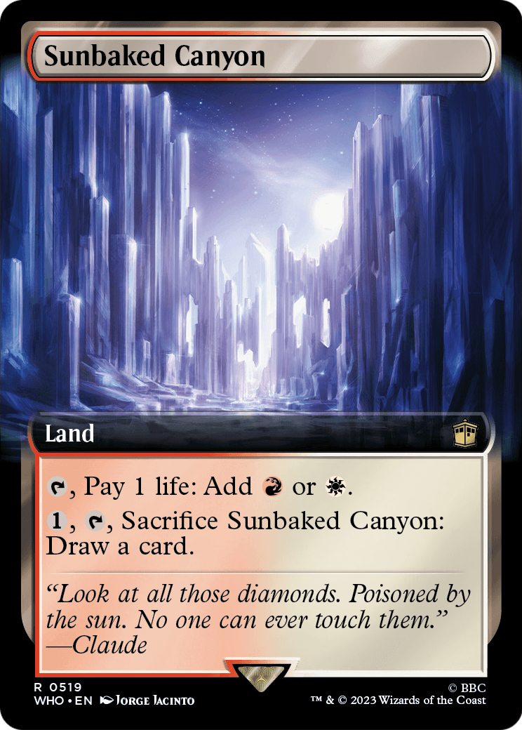 Sunbaked Canyon (Extended Art) (WHO-519) - Doctor Who: (Extended Art)