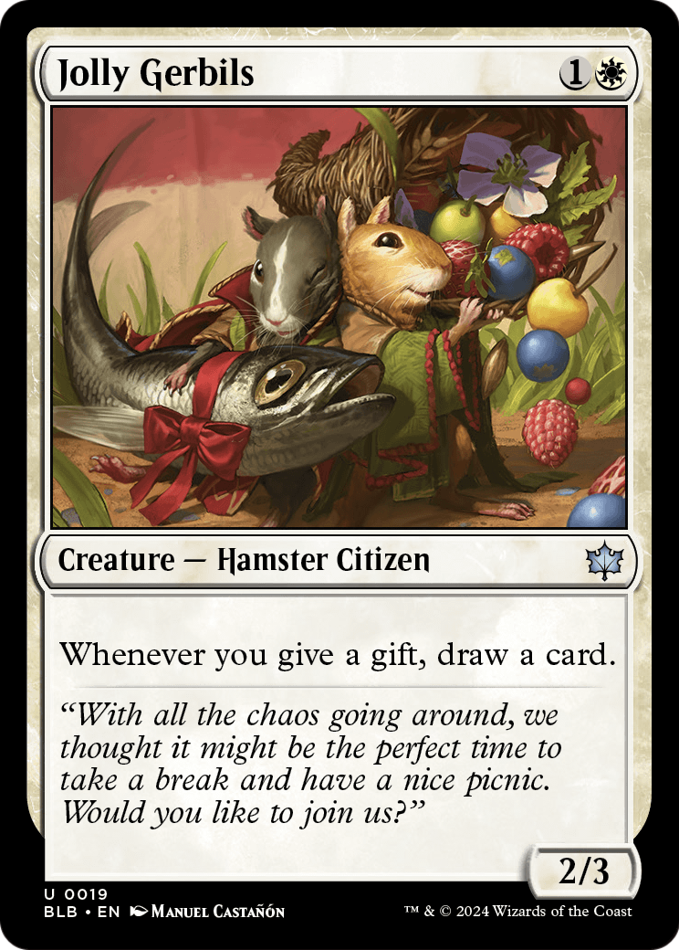 Jolly Gerbils (BLB-019) - Bloomburrow Foil