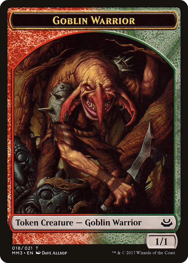 Goblin Warrior Token (MM3-018) - Modern Masters 2017 Tokens