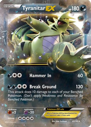 Tyranitar EX 042 - Holofoil XY Ancient Origins - Ultra Rare