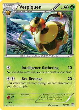 Vespiquen (10) (10) 010 - Reverse Holofoil XY Ancient Origins - Uncommon
