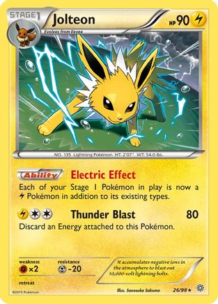 Jolteon 026 - Holofoil XY Ancient Origins - Holo Rare