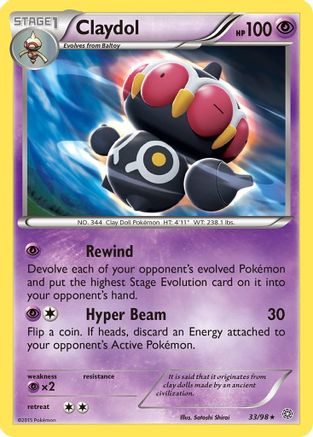 Claydol XY Ancient Origins - Rare
