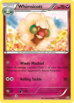 Whimsicott 056 - Reverse Holofoil XY Ancient Origins - Uncommon