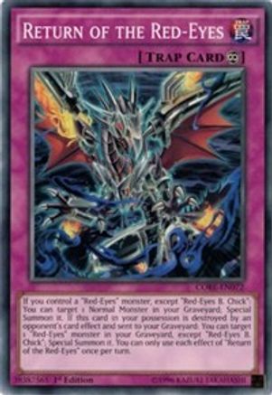 Return of the Red-Eyes (CORE-EN072) - Clash of Rebellions 1st Edition