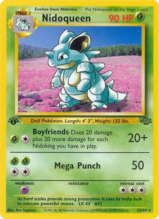 Nidoqueen (23) (23) 023 - 1st Edition Jungle - Rare