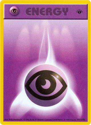 Psychic Energy 101 - 1st Edition Base Set Shadowless - Common