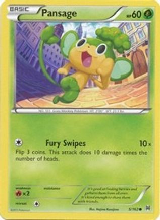 Pansage 005 - Reverse Holofoil XY BREAKthrough - Common