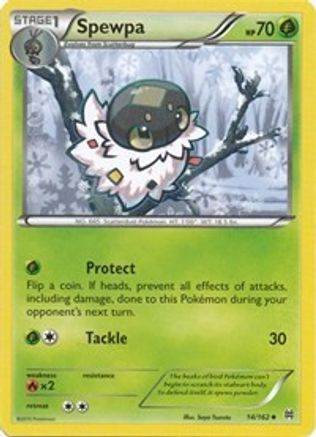 Spewpa 014 - Reverse Holofoil XY BREAKthrough - Uncommon