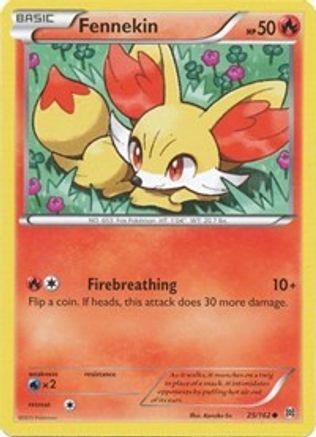 Fennekin 025 - Reverse Holofoil XY BREAKthrough - Common