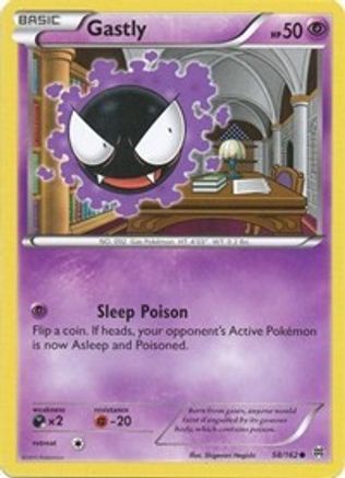 Gastly 058 - Reverse Holofoil XY BREAKthrough - Common