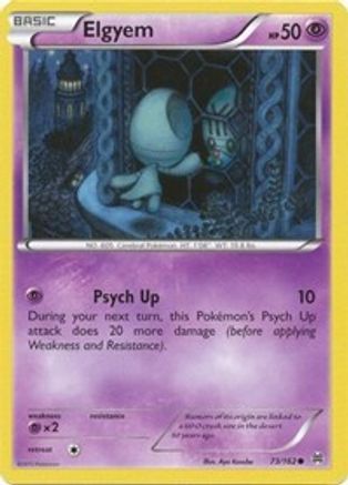 Elgyem 073 - Reverse Holofoil XY BREAKthrough - Common