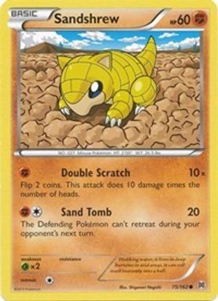 Sandshrew 075 - Reverse Holofoil XY BREAKthrough - Common