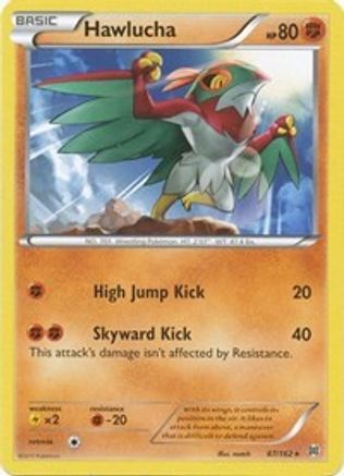 Hawlucha 087 - Reverse Holofoil XY BREAKthrough - Rare