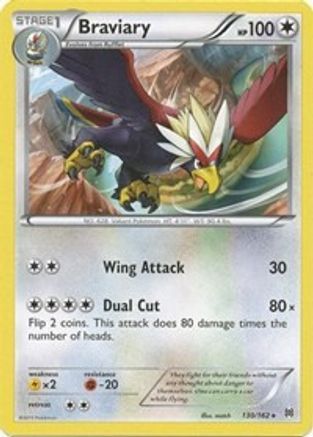 Braviary 130 - Reverse Holofoil XY BREAKthrough - Rare