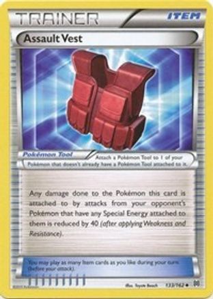 Assault Vest 133 - Reverse Holofoil XY BREAKthrough - Uncommon
