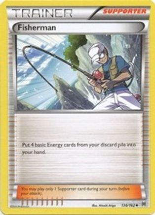Fisherman 136 - Reverse Holofoil XY BREAKthrough - Uncommon