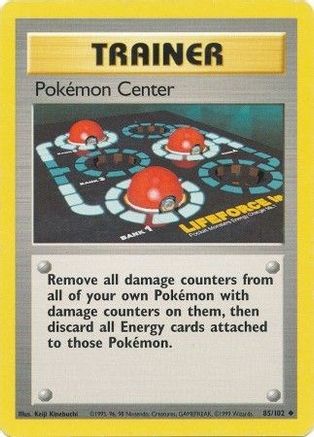 Pokemon Center 085 Base Set - Uncommon