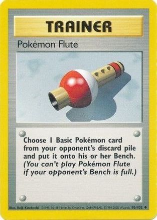 Pokemon Flute 086 Base Set - Uncommon