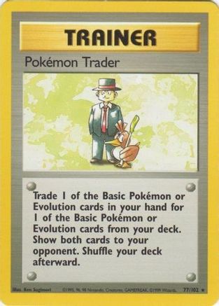 Pokemon Trader 077 Base Set - Rare