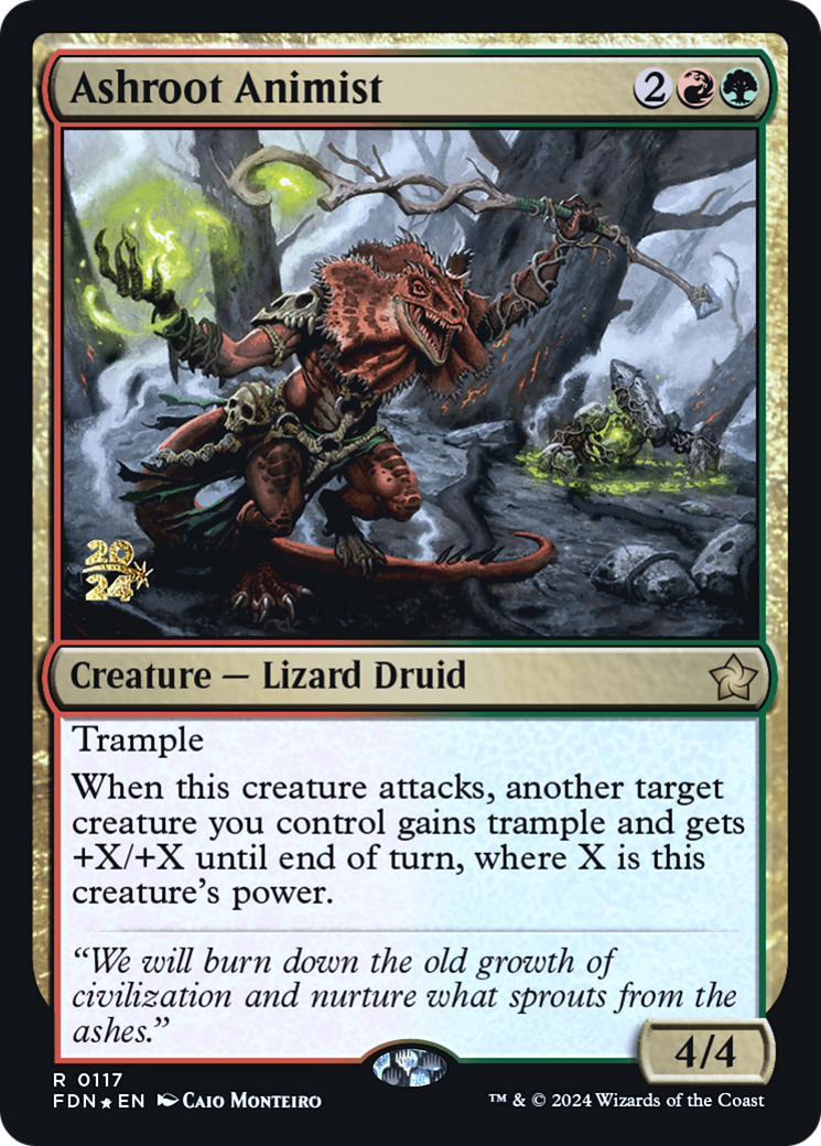 Ashroot Animist (PRE-117) - Foundations Promos Foil