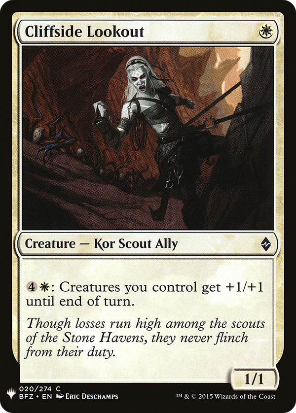 Cliffside Lookout (LIST-020) - The List