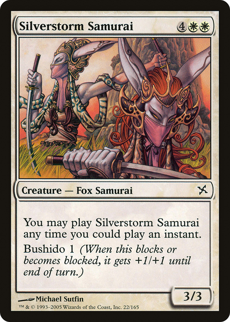Silverstorm Samurai (BOK-022) - Betrayers of Kamigawa Foil