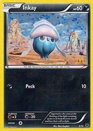Inkay - 6/12/12 - Holofoil McDonalds Promos 2014 - Promo