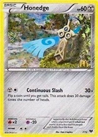 Honedge - 7/12/12 - Holofoil McDonalds Promos 2014 - Promo