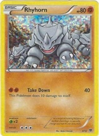 Rhyhorn - 8/12/12 - Holofoil McDonalds Promos 2015 - Promo