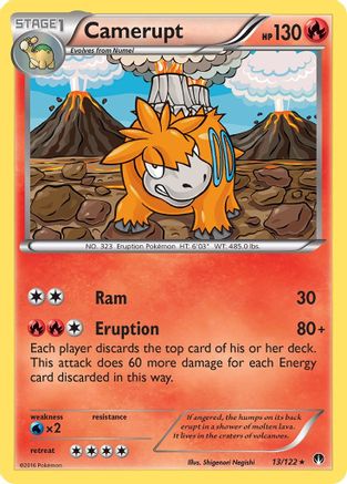 Camerupt - Reverse Holofoil XY BREAKpoint - Rare