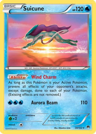Suicune 030 - Holofoil XY BREAKpoint - Holo Rare