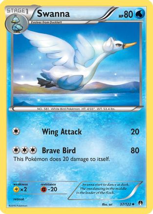 Swanna 037 XY BREAKpoint - Uncommon