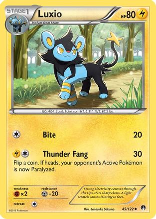 Luxio 045 - Reverse Holofoil XY BREAKpoint - Uncommon